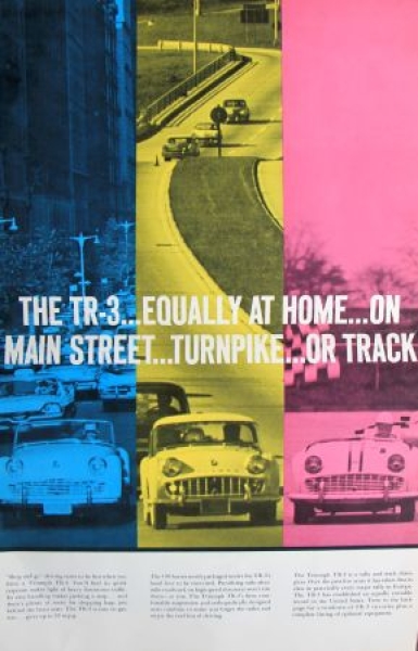 Triumph TR 3 Modelprogram 1960 Carbrochure (4535)